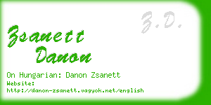 zsanett danon business card